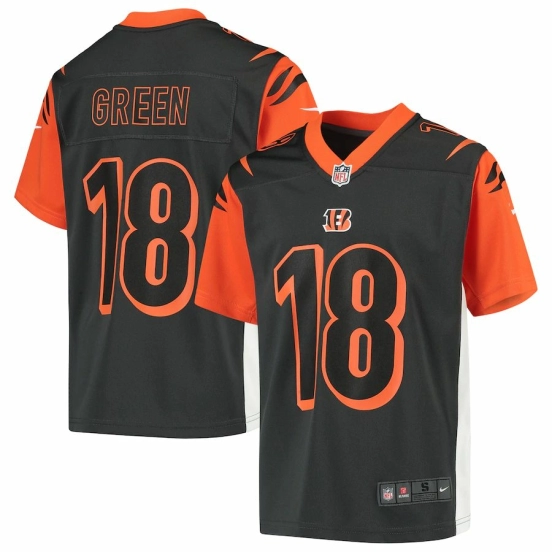 Youth A.J. Green Anthracite Inverted Player Limited Team Jersey
