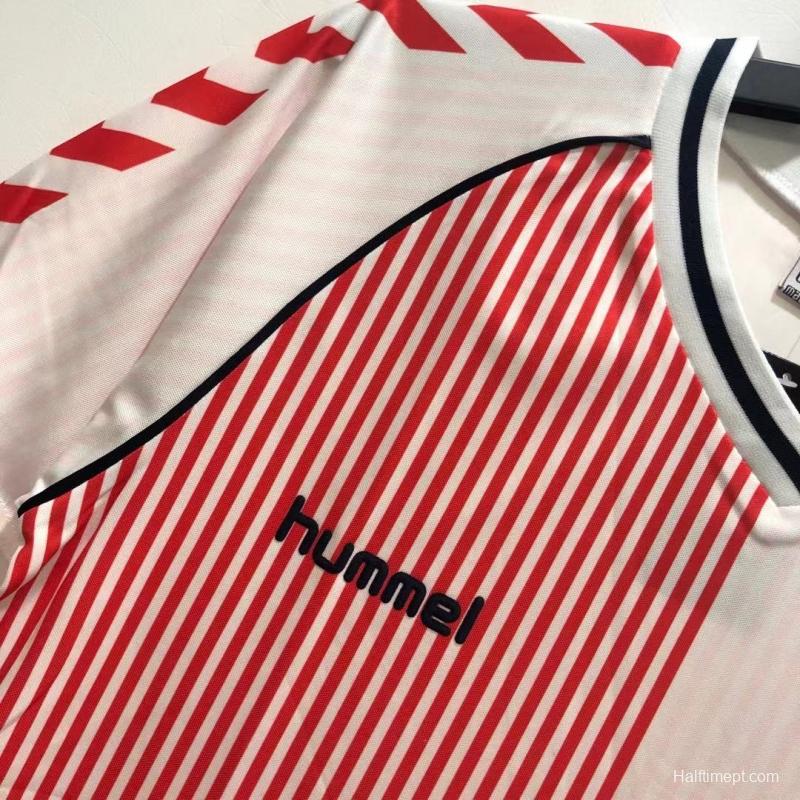 Retro 1986 Denmark Away Soccer Jersey