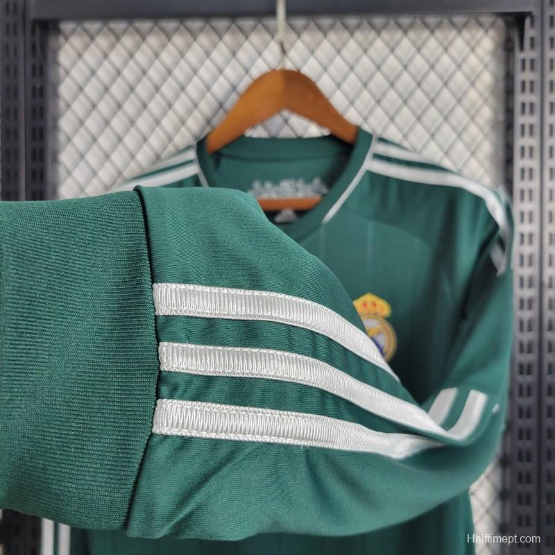 Retro Long Sleeve 2012/13 Real Madrid Third Green Jersey