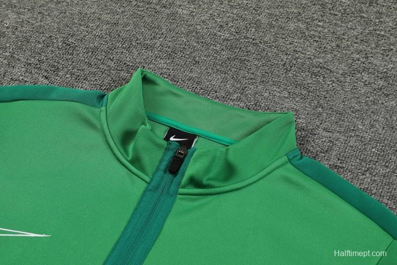 23/24 Nike Green Full Zipper Jacket+ Pants