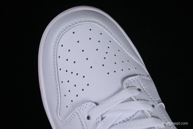 Nike SB Dunk Low White Orange Low-Top Casual Skateboarding Shoes - DV0831-103