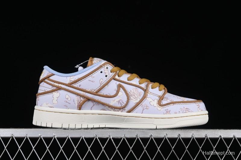 Nike SB Dunk Low Premium "Pastoral Print" Skateboarding Shoes - FN5880-001