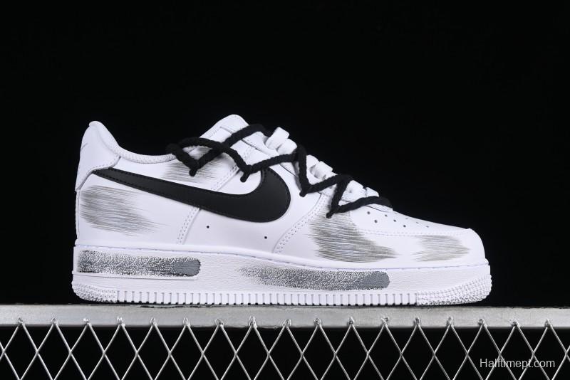 Nike Air Force 1 '07 Low Custom Anime Theme Spray Paint Swoosh Casual Sneakers - ZH0316-011