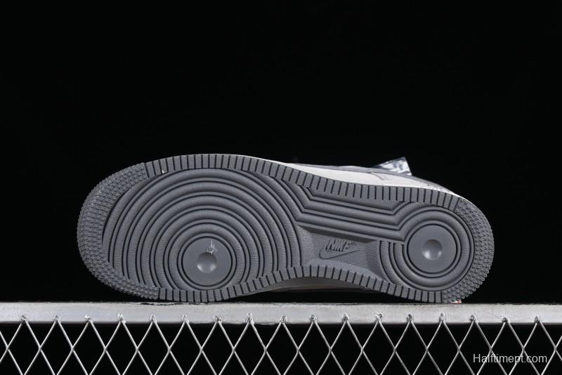 Nike Air Force 1 '07 Low The North Face CDG Collaboration - Light Grey Pigskin Low-Top Casual Sneakers - HD1968-016