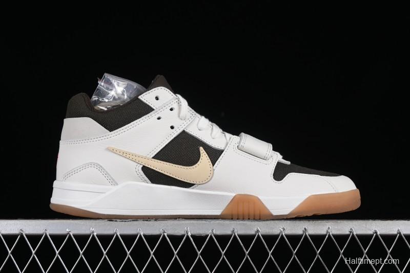 Nike Travis Scott x Jordan Cut The Check AJ1 Basketball Shoes with Velcro Design - FZ8117-100