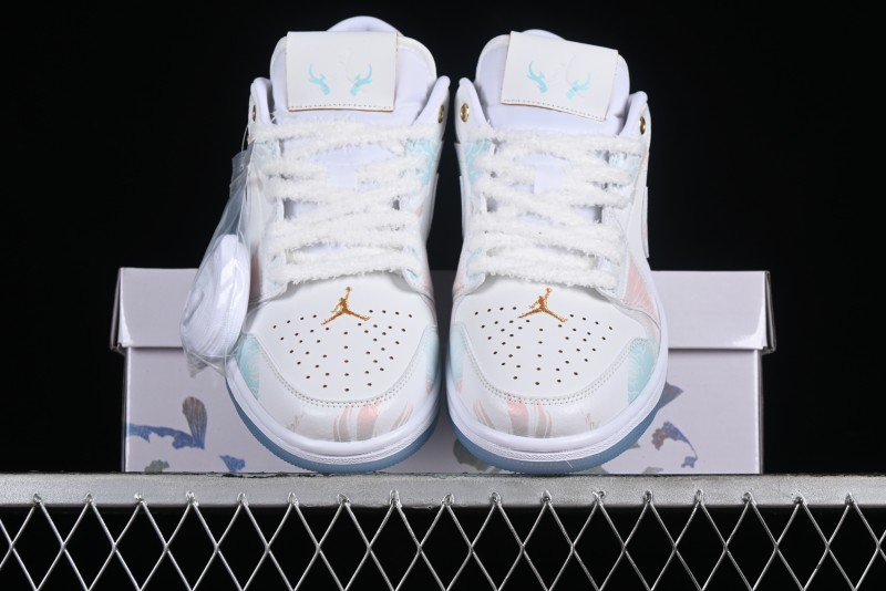 Nike Air Jordan 1 Low AJ1 Chinese New Year Limited Edition New Chinese Style Custom Steam Puppet - Third Prince Ao Bing Low Top Casual Sneakers FN8901-164