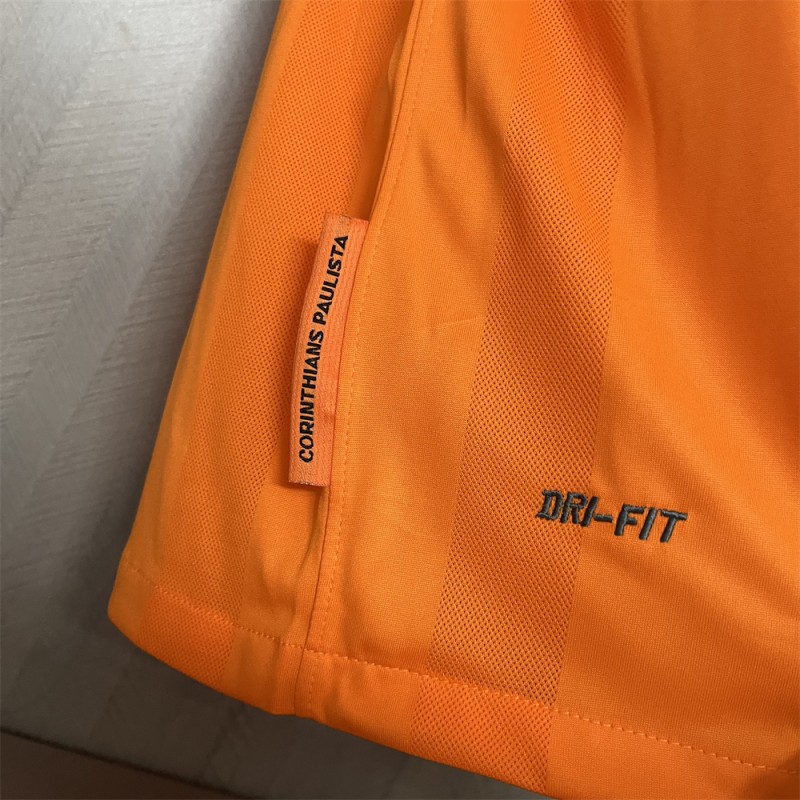 2010 Retro Corinthians Goalkeeper Orange Jersey