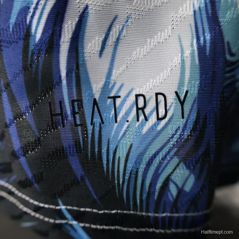 Player Version 25/26 Real Madrid Light Blue with Viking Warrior Pattern Jersey