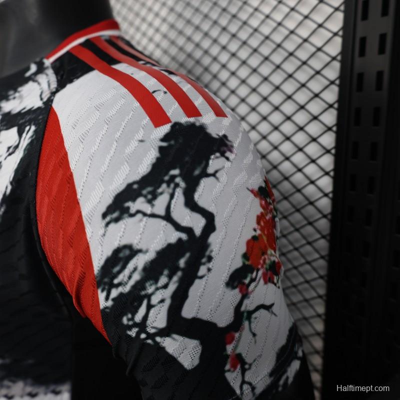 Player Version 25/26 Real Madrid Chinese Ink Painting Style Limited Edition Jersey with Emirates Sponsor