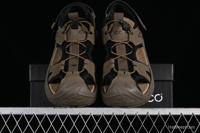 ECCO Offroad Series 2024 Summer New Outdoor Beach Sandals with Anti-Collision Toe and MD Massage Insole - 63133001002