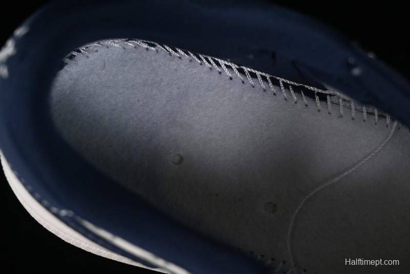 Nike Travis Scott x Fragment Design x Air Jordan 1 Low OG SP AJ1 LV Collaboration Deep Blue Low-top Casual Sneakers - LX1988-103