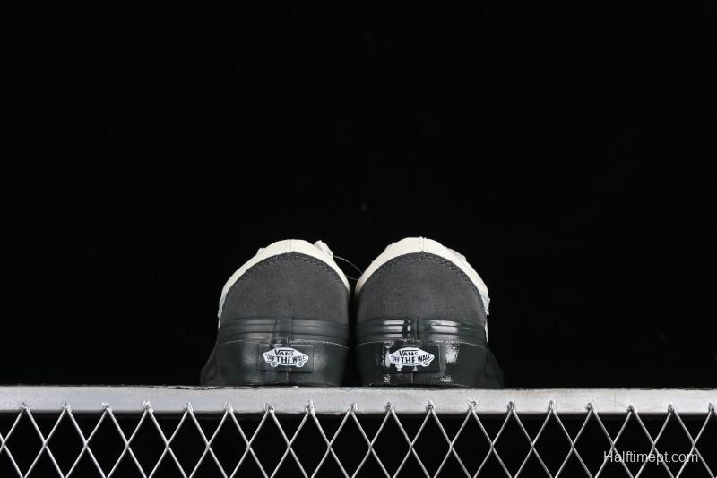 Vans Old Skool Reissue 136 Retro Casual Vulcanized Sneakers in Gray Blue White - VN000CRPGRN