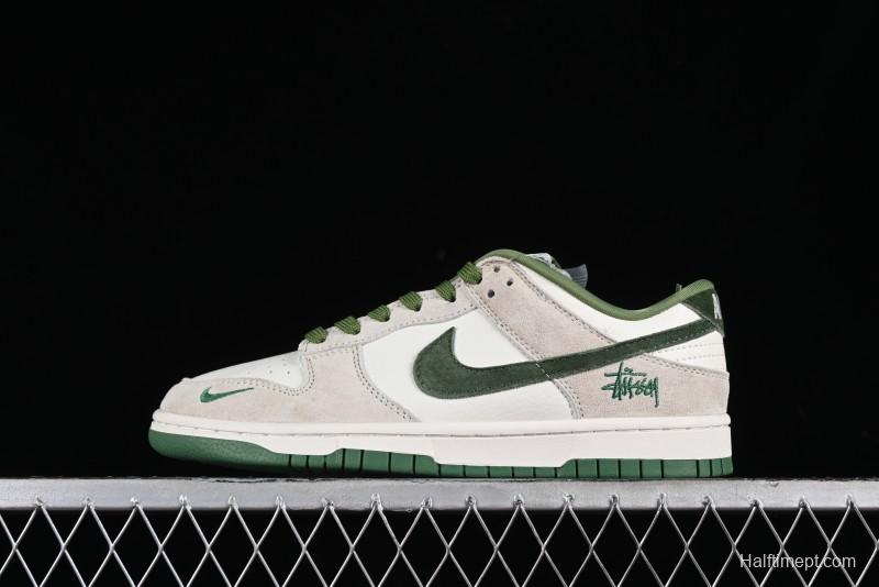Stussy x Nike SB Dunk Low Anniversary Premium Custom Sneakers - DQ1098-340