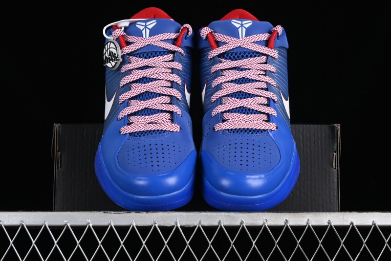 Nike Zoom Kobe IV ZK4 Basketball Shoes with Electroplated Blue Design - FQ3545-400