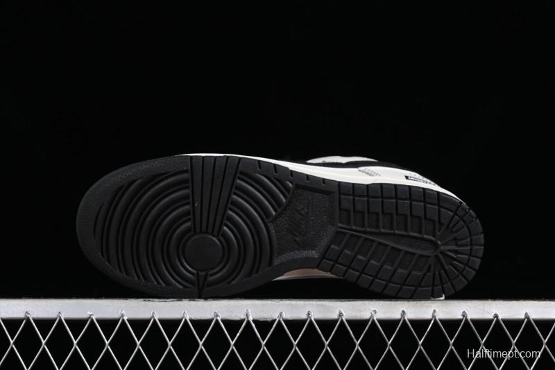 Nike SB Dunk Low UN Collaboration - Beige Black Swoosh Anniversary High-End Custom Low-Top Casual Skate Shoes - FC1688-139