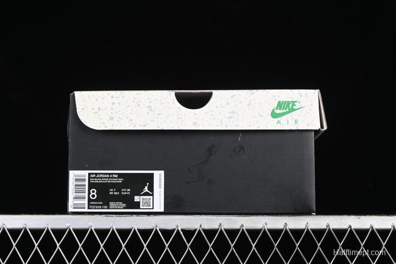 Nike Air Jordan 4 Remastered Sneakers in Black, Light Bone and Dark Grey - FQ7939-100