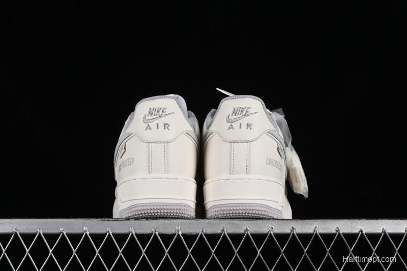 Nike Undefeated Air Force 1'07 Low Casual Sneakers in Beige Hemp with Reflective Details - UT2023-203