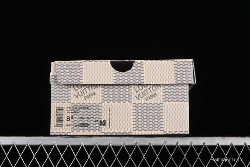 Nike SB Dunk Low LV Collaboration - Beige Black Denim Anniversary High-End Custom Low-Top Casual Skate Shoes - JH8310-946
