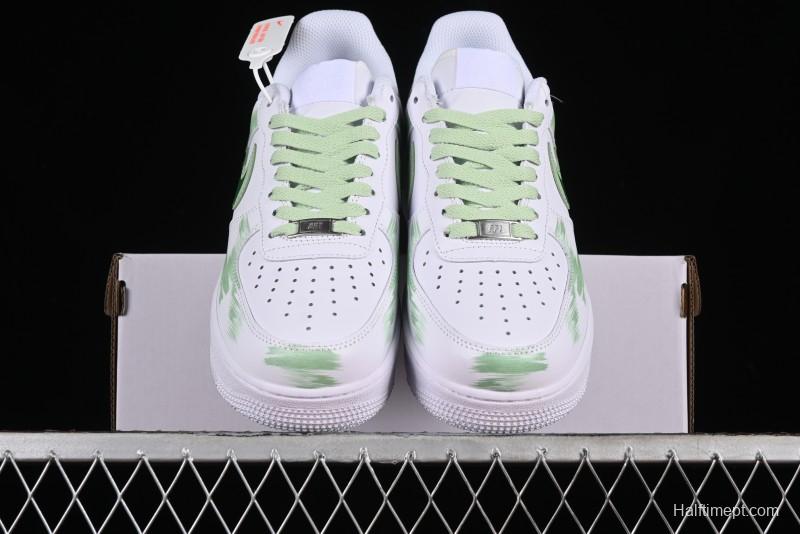 Nike Air Force 1 '07 Low Custom Hand-Painted Anime Theme with Swoosh Shadow and Strap - CW2288-111
