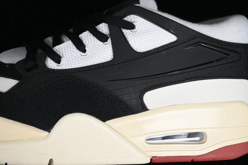 Nike Air Jordan 4 Remastered Sneakers in Black, Light Bone and Dark Grey - FQ7939-100