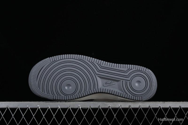 Nike Air Force 1 '07 Low LV Collaboration - Grey Double Swoosh Casual Sneakers - HD1968-030