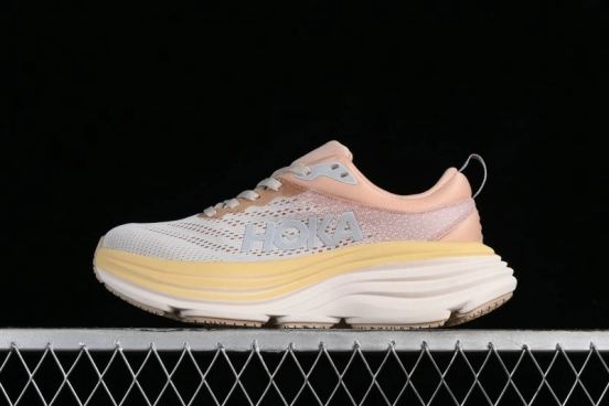 HOKA ONE ONE Bondi 8 Functional Cushioned Running Shoes with Soft EVA Midsole - 1123202 SSEG