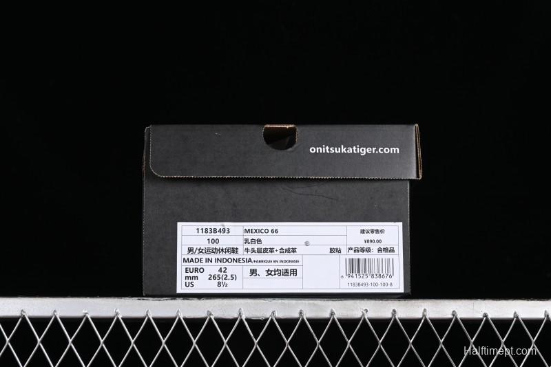 Onitsuka Tiger Mexico 66 Low-Top Leather Running Shoes - 1183B493-100
