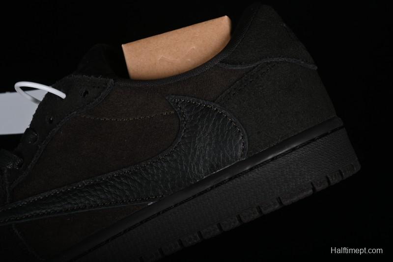 Nike Travis Scott x Air Jordan 1 Low OG AJ1 Reverse Swoosh Sneakers - DM7866-202