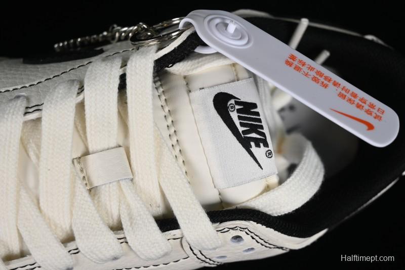 Nike SB Dunk Low Supreme Collaboration - Beige Black Line Anniversary Customized Low-Top Casual Skate Shoes - XX2025-316