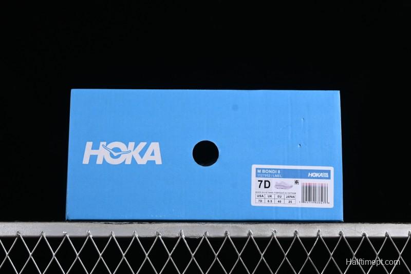 HOKA ONE ONE Bondi 8 Performance Cushion Running Shoes with Enhanced Support - 1127952 LMEL