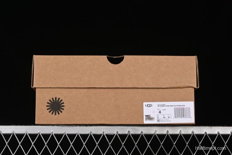 UGG Classic Ultra Mini Platform 3CM Wool Blend Mini Short Boots - 1135092