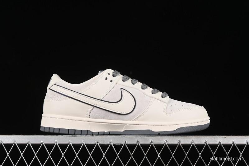 Nike SB Dunk Low The North Face Collaboration - Cement Grey Pig Anniversary High-End Custom Low-Top Casual Skate Shoes - XX2025-326