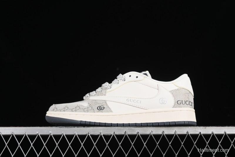 Nike Travis Scott x Fragment Design x Air Jordan 1 Low OG SP AJ1 Casual Sneakers - XZ1658-002