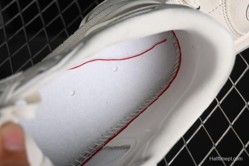 Nike Travis Scott x Fragment Design x Air Jordan 1 Low OG SP AJ1 Supreme Collaboration - Classic Off-White Low-Top Lifestyle Sneakers - XY2688-104