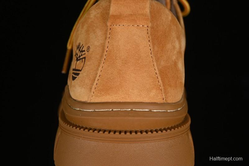 Timberland Low-Top Casual Shoes for Men - 24SS Autumn Collection with Oil-Resistant Italian Leather & Anti-Slip Rubber Outsole - TB73535YELLOW