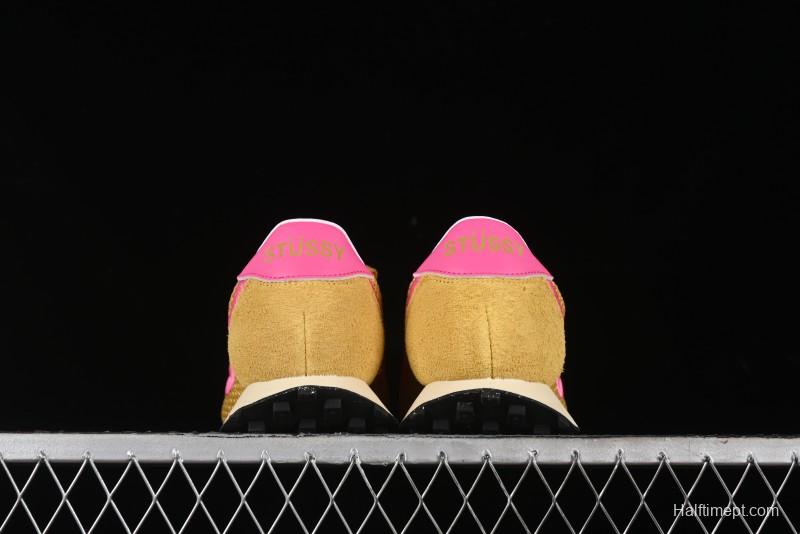 Stussy x Nike Roshe Run LD-1000 Comfortable Versatile Non-Slip Durable Waffle Low-Top Casual Running Shoes - FQ5369-700