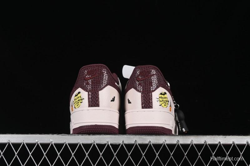 Nike Air Force 1'07 Low "Pumpkin Head" Halloween Themed Casual Sneakers - XL2321-888