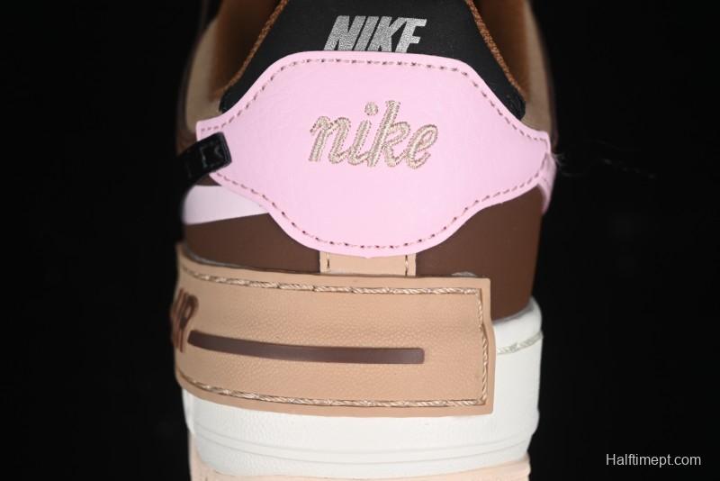 Nike Air Force 1 Shadow Low-Top Sneakers with Lightweight EVA Midsole and Anti-Slip RB Rubber Outsole - DZ1847-200