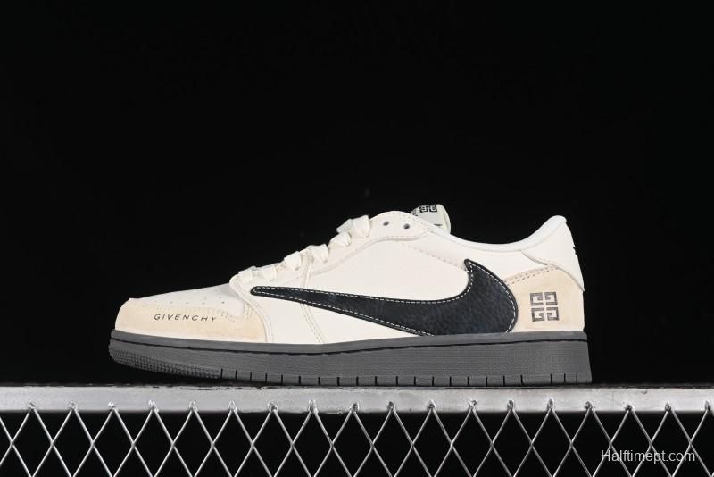 Nike Travis Scott x Fragment Design x Air Jordan 1 Low OG SP AJ1 Low Top Casual Sneakers - CF3688-030