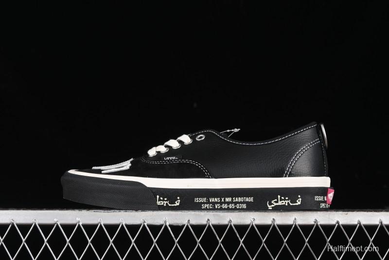 Vans Authentic Low-Top Canvas Sneakers with Vulcanized Sole - VN000BW5BPR