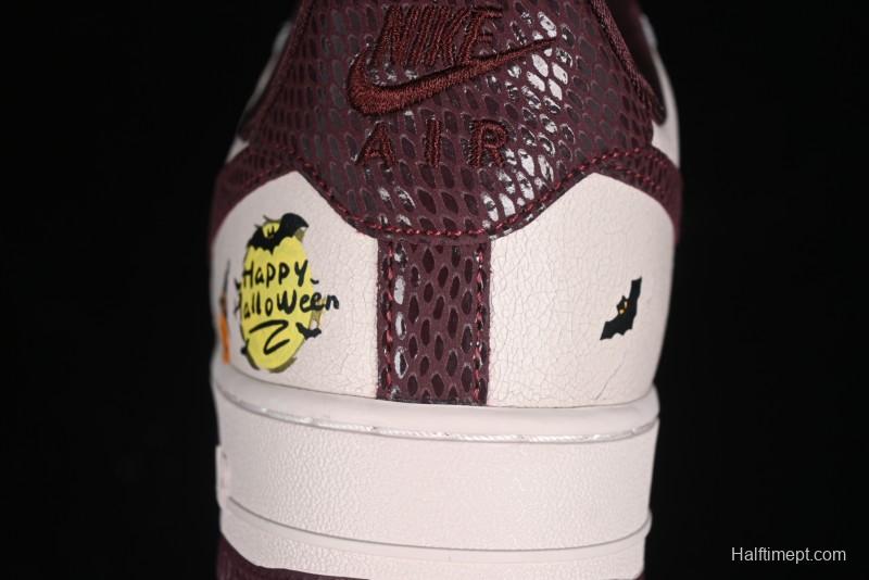 Nike Air Force 1'07 Low "Pumpkin Head" Halloween Themed Casual Sneakers - XL2321-888