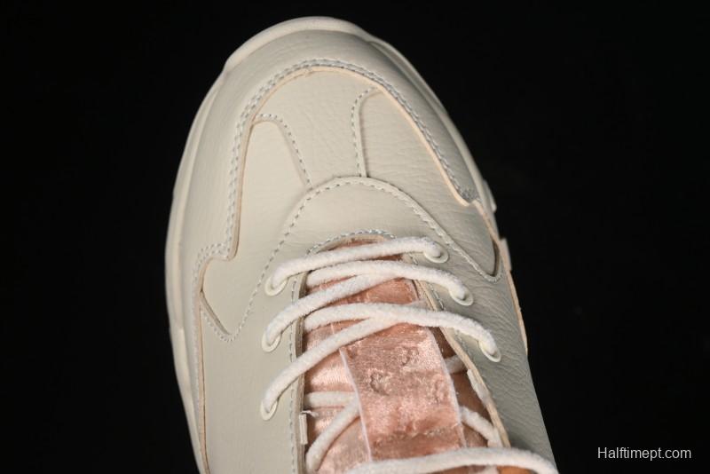 New York Yankees MLB Bigball Chunky Window Velvet Monogram Thick Sole Casual Running Shoes - 3ASHWVM4643BRS