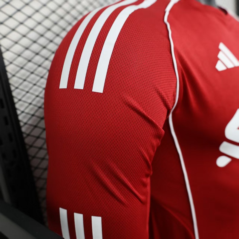 Player Version 25/26 LIverpool Home Long Sleeve Jersey