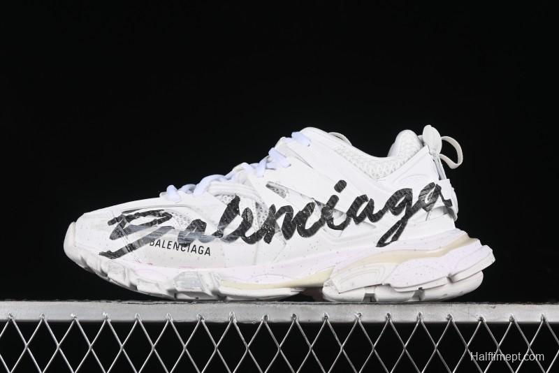 Balenciaga Track Sneaker Tess with Transparent Heel Strap - WTRHW9010