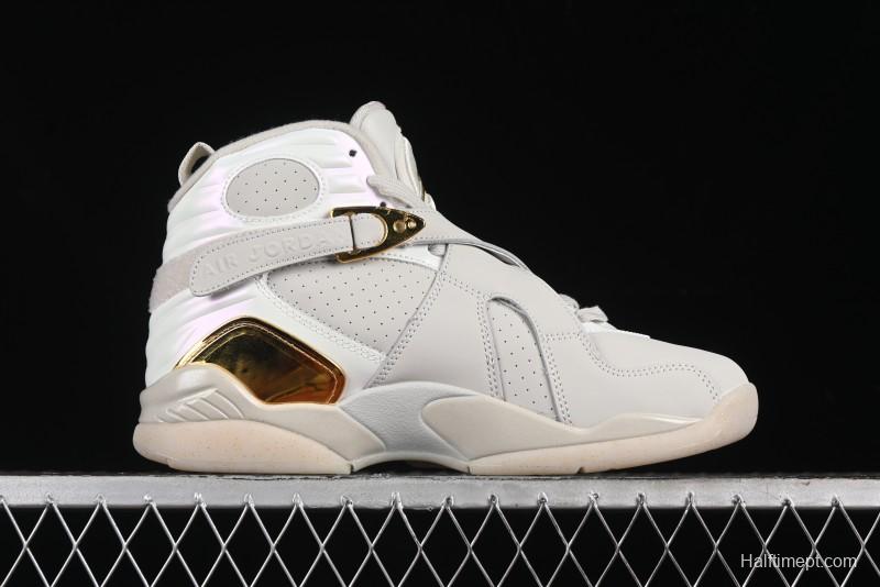 Nike Air Jordan 8 Retro "Champagne" Basketball Shoes Inspired by O'Brien Trophy - 832821-030