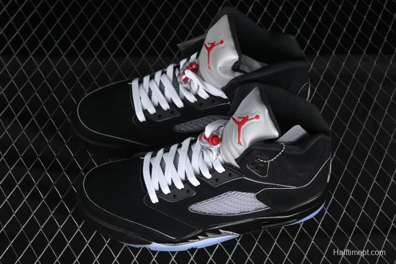 Nike Air Jordan 5 Retro Black Metallic Reimagined Basketball Shoes - HF3975-001