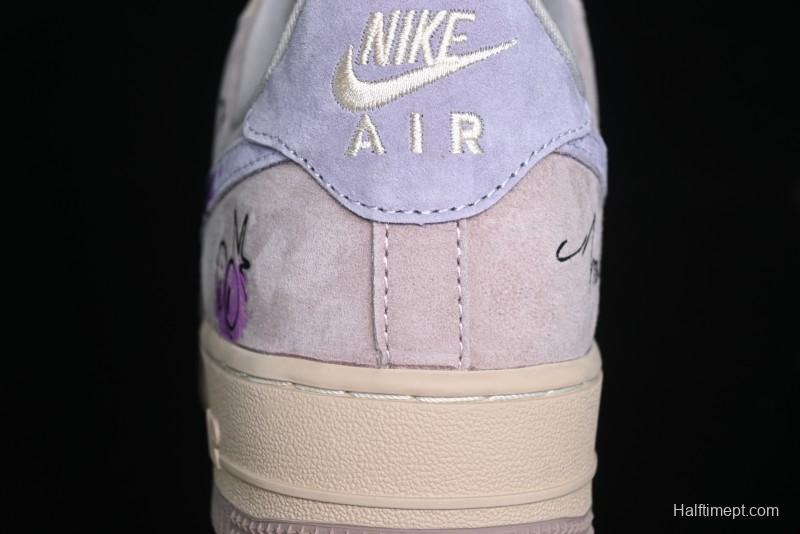 Nike Air Force 1 '07 Low Purple Taro Demon Casual Sneakers - ZB2121-301