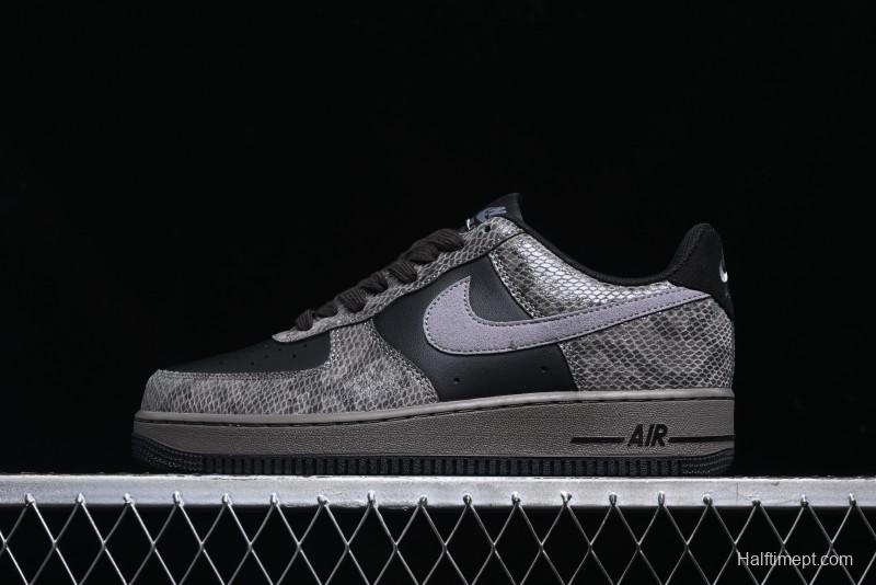 Nike Air Force 1 '07 Low Snake Year Themed Low-Top Casual Sneakers - HF2898-001