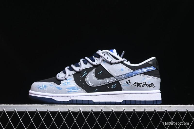 Nike Dunk Low Retro Casual Sneakers with Cosmic Star Eye Design - FQ8826-100