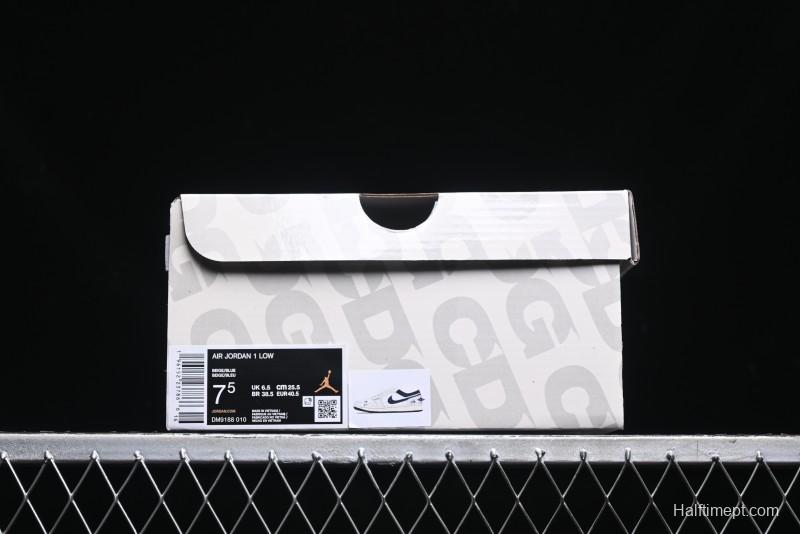 Nike Air Jordan 1 Low AJ1 The North Face Collaboration - Custom High-End Retro Basketball Shoes with Blue Swoosh - DM9188-010